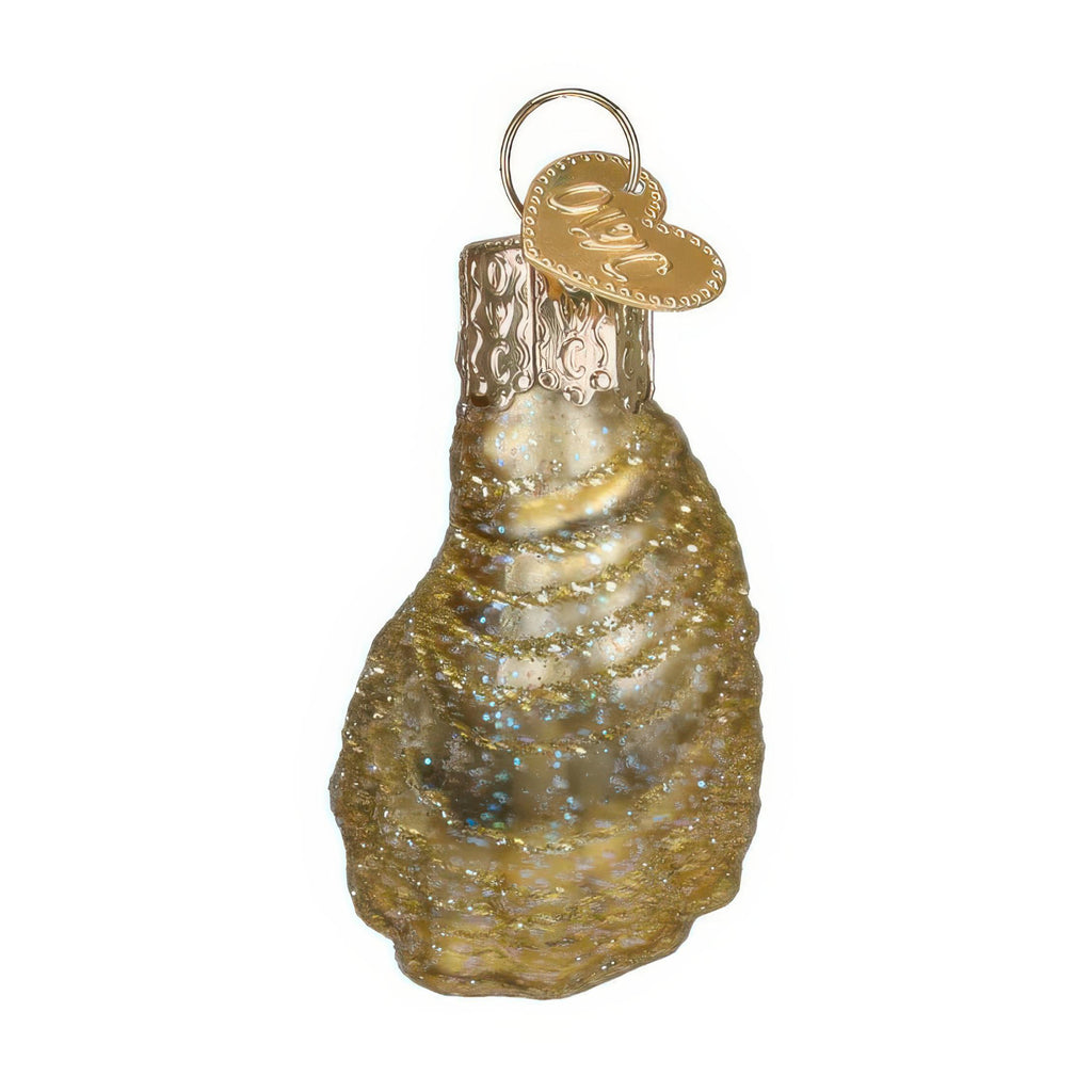 Back of Mini Oyster With Pearl Ornament.