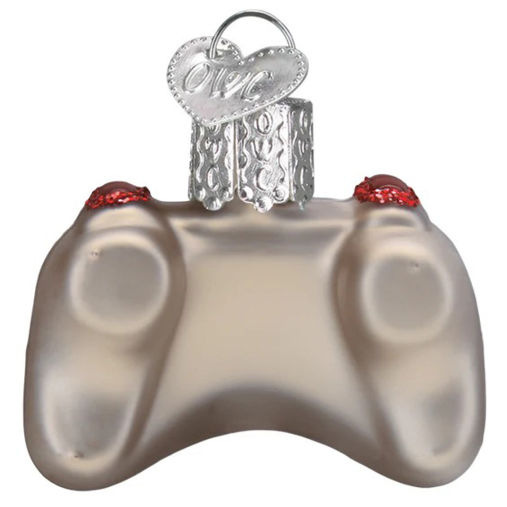 Back of Mini Video Game Controller Ornament.