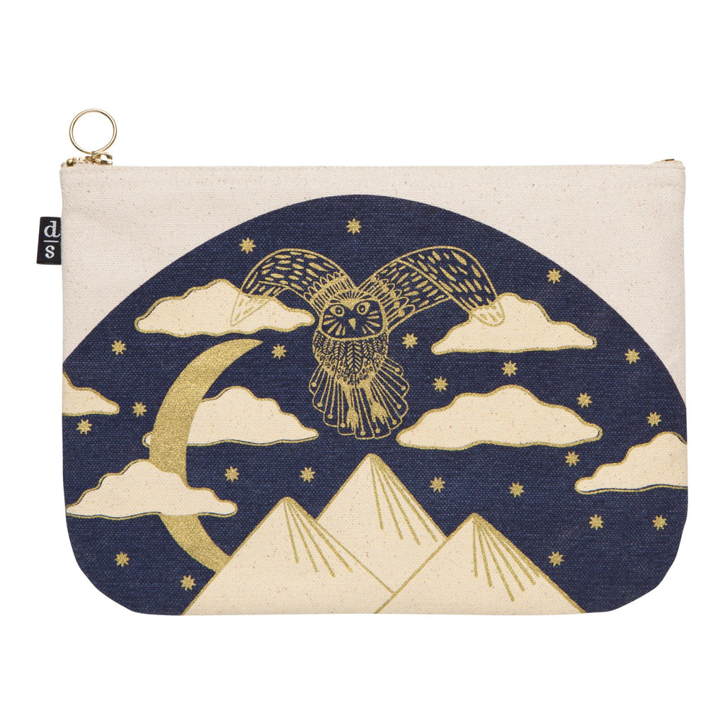 Back of Moonlit Large Zipper Pouch.