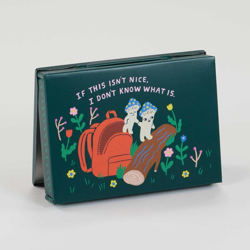 Back of Mushroom Trip Pocket Box.