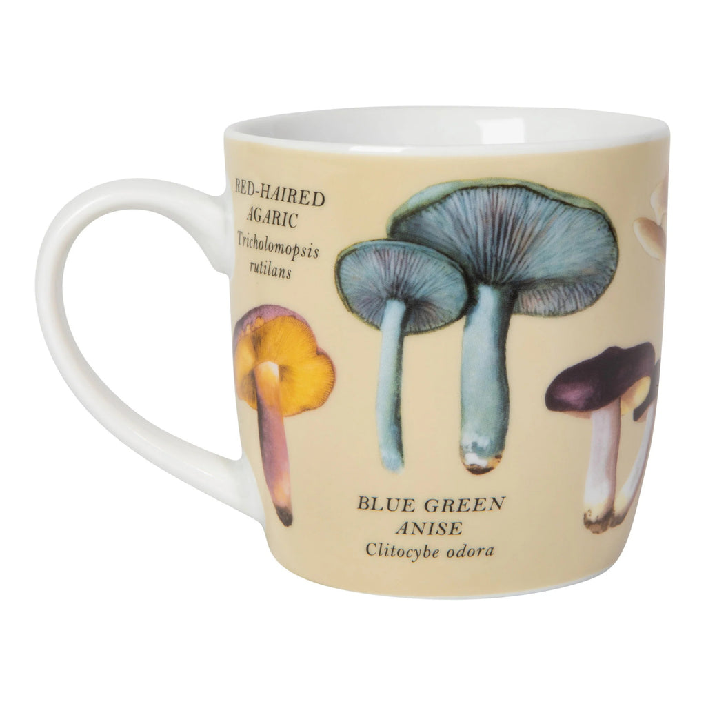 Back of Mushrooms 12 Ounce Mug.