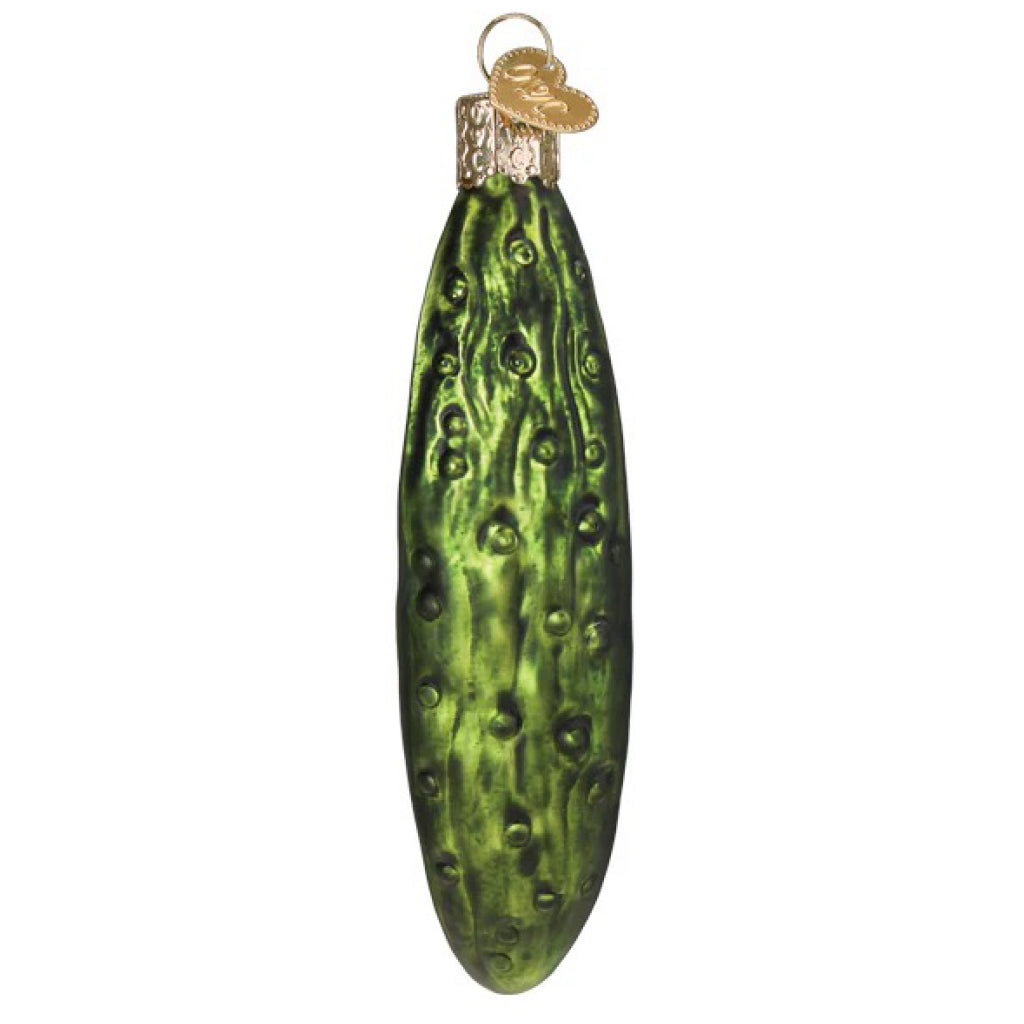 Back of Pickle Spear Ornament.