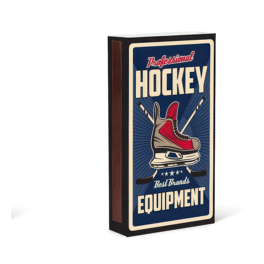 Back of Retro Hockey Print Matches.
