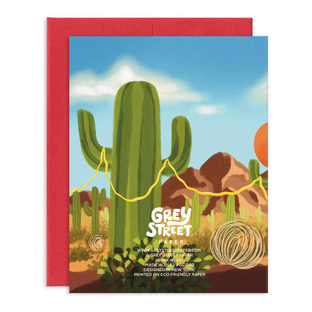 Back of Rootin Tootin Western Cat Birthday Card.
