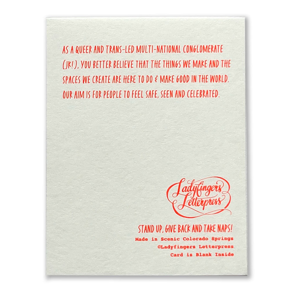Back of Sending You Light Sympathy Card.