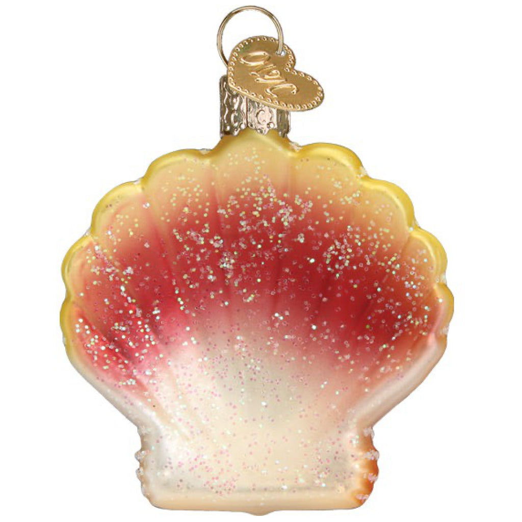 Back of Sunrise Shell Ornament.