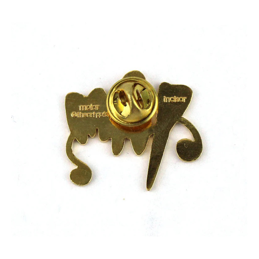 Back of Teeth Lapel Pin.