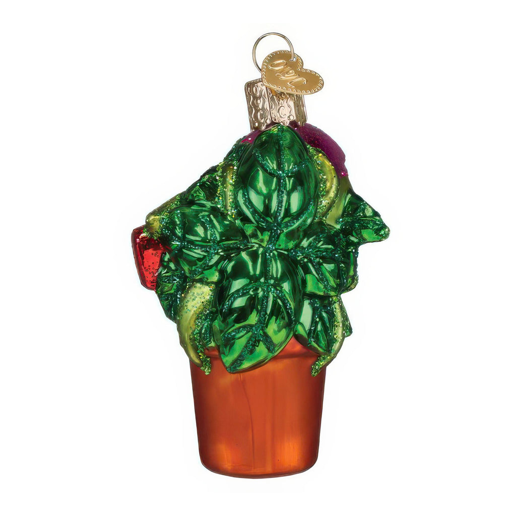 Back of Venus Fly Trap Ornament.