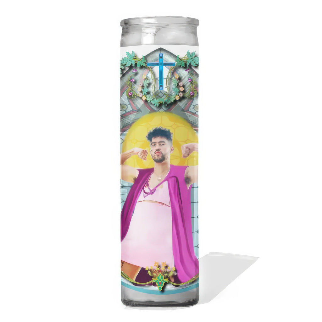 Bad Bunny Celebrity Prayer Candle.