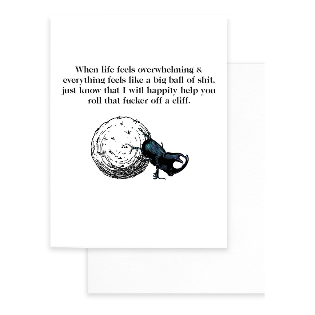 Ball Of Shit Card.