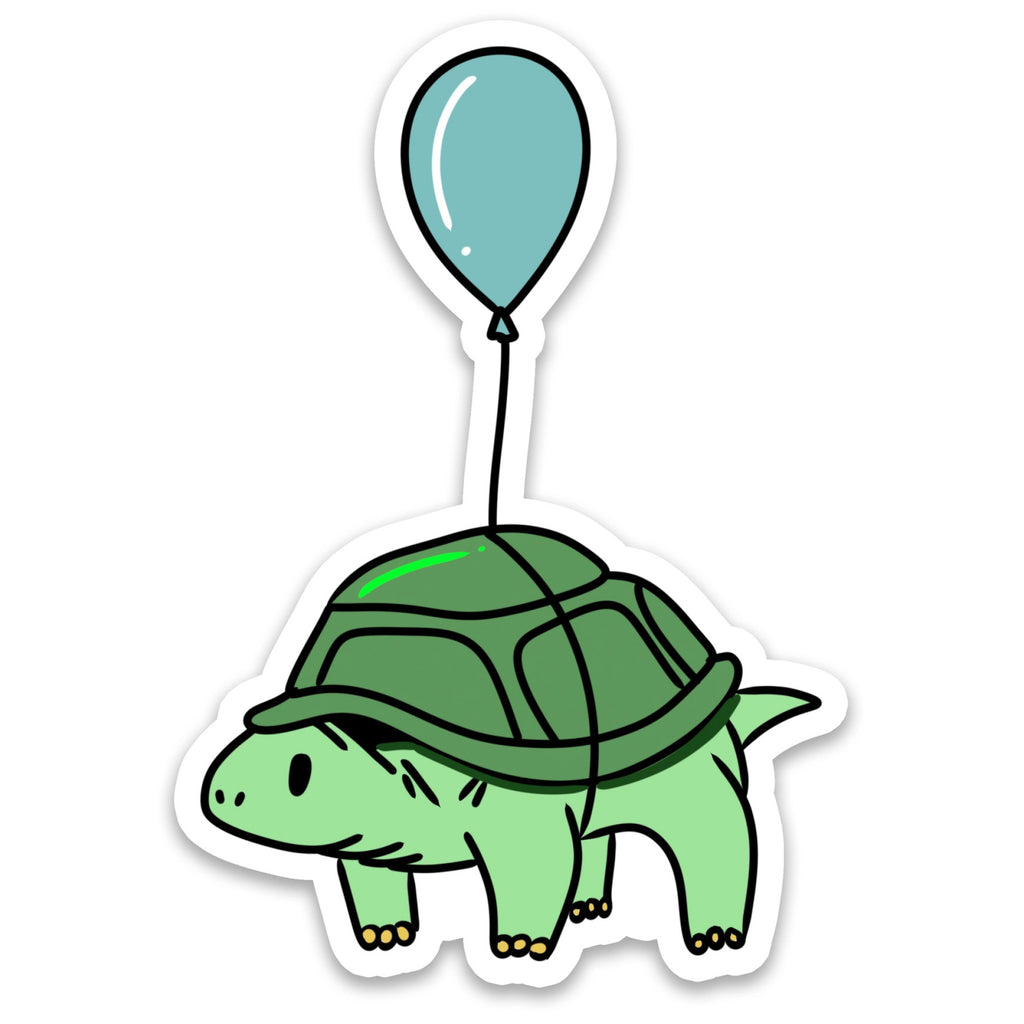 Balloon Turtle Sticker.