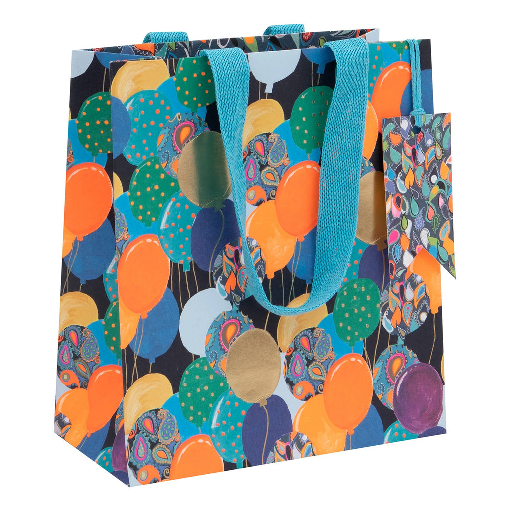 Balloons Blue Medium Gift Bag.