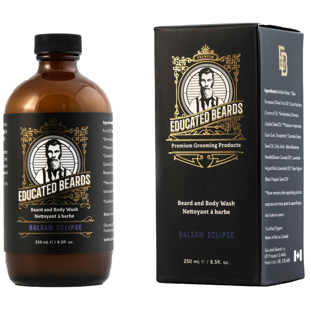 Balsam Eclipse Beard Wash packaging.