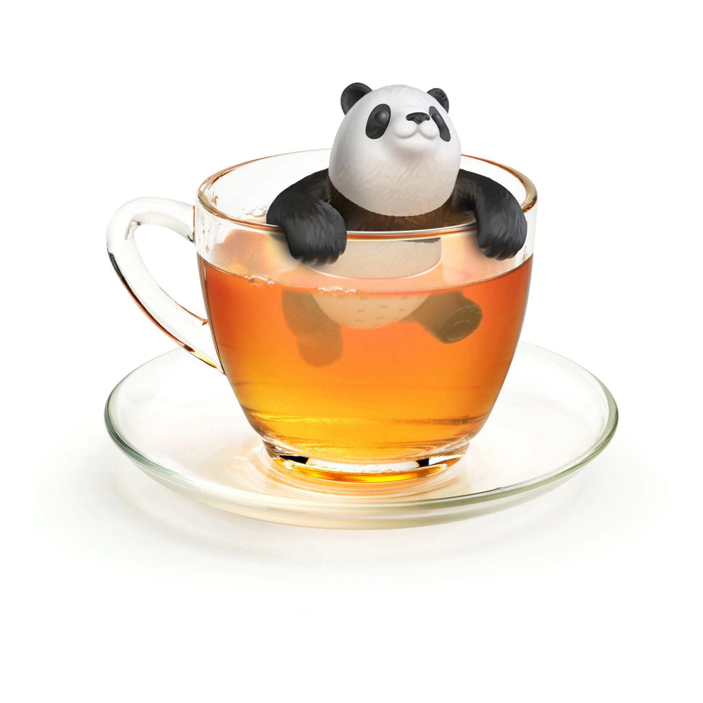 Bambrew Tea Infuser in tea cup.