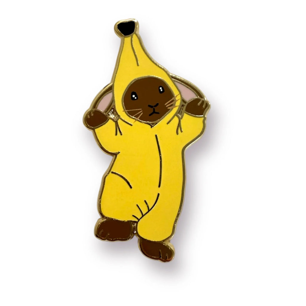 Banana Bunny Enamel Pin.