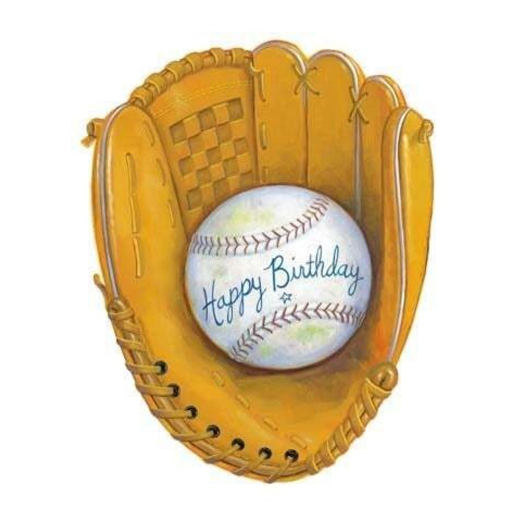 Baseball Glove Birthday Card.