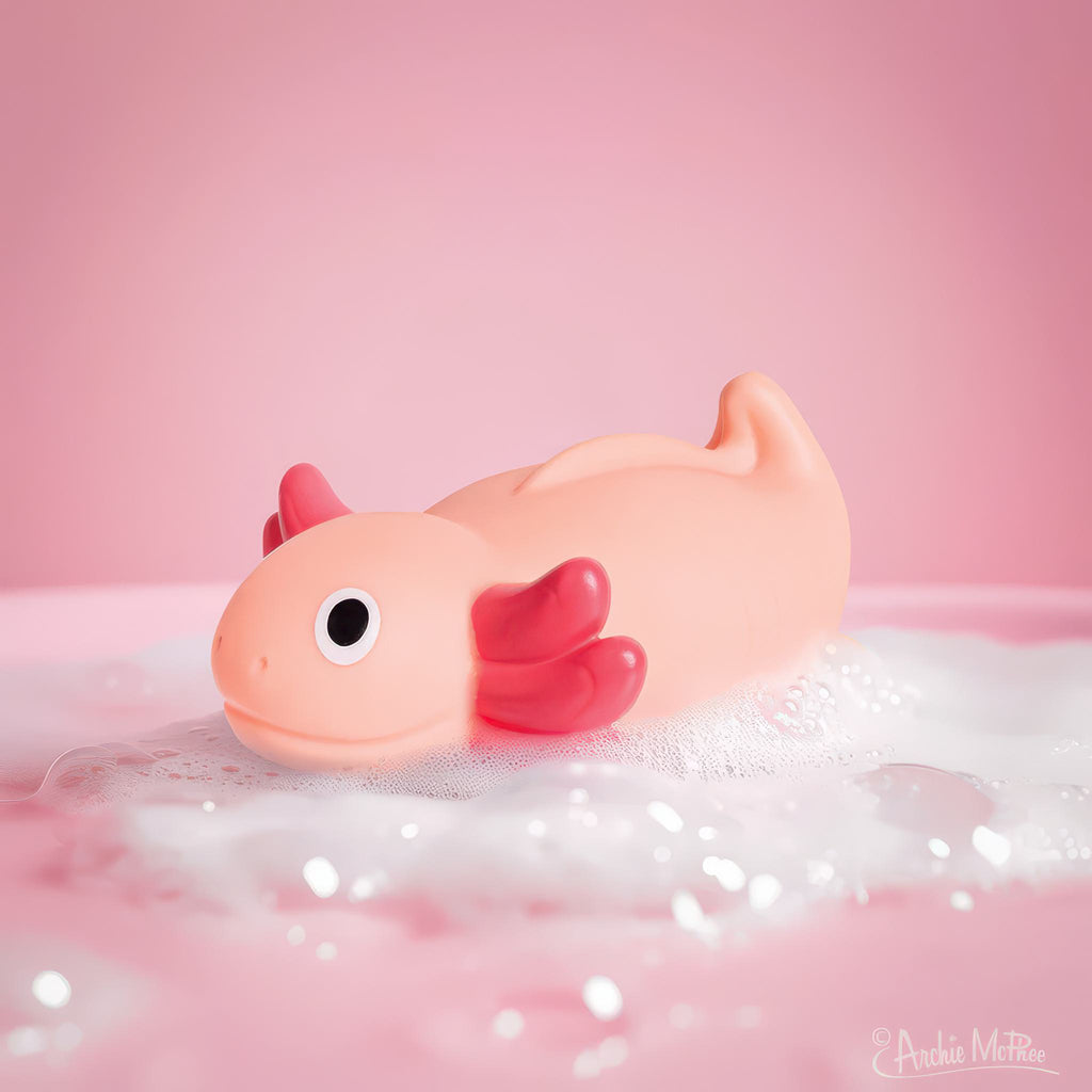 Bath Axolotl in bath.