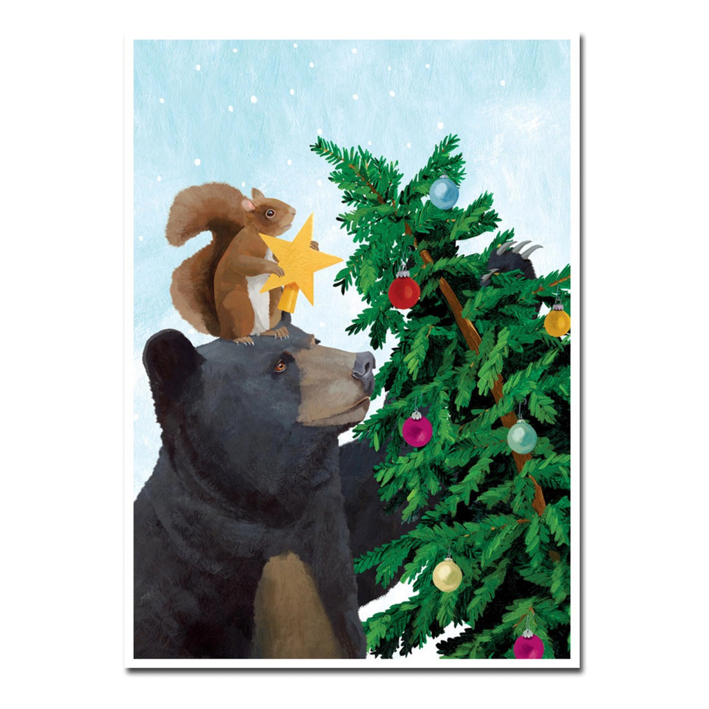 Bear & Squirrel Boxed Holiday Cards.