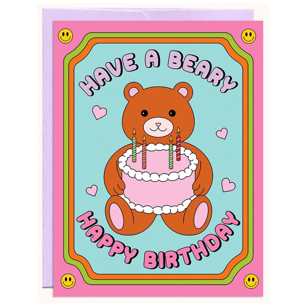 Beary Happy Birthday Card.