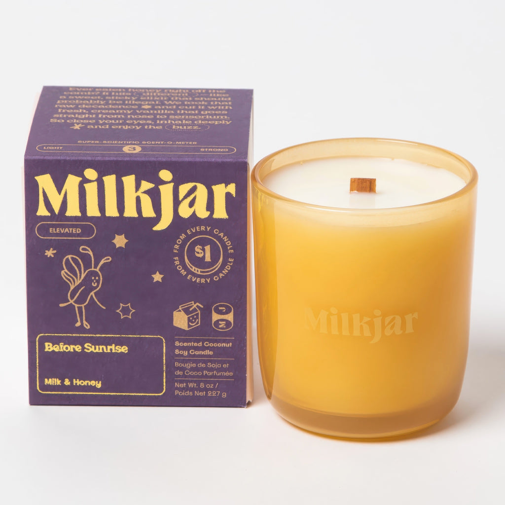 Before Sunrise - Milk & Honey Coconut Soy 8oz Candle.