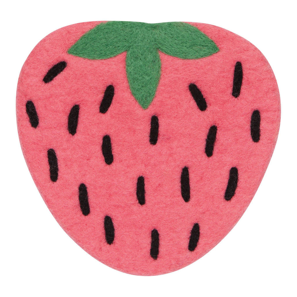 Berry Sweet Felted Wool Trivet.