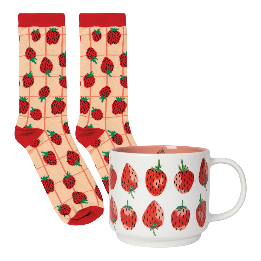 Berry Sweet Mug and Socks Set.