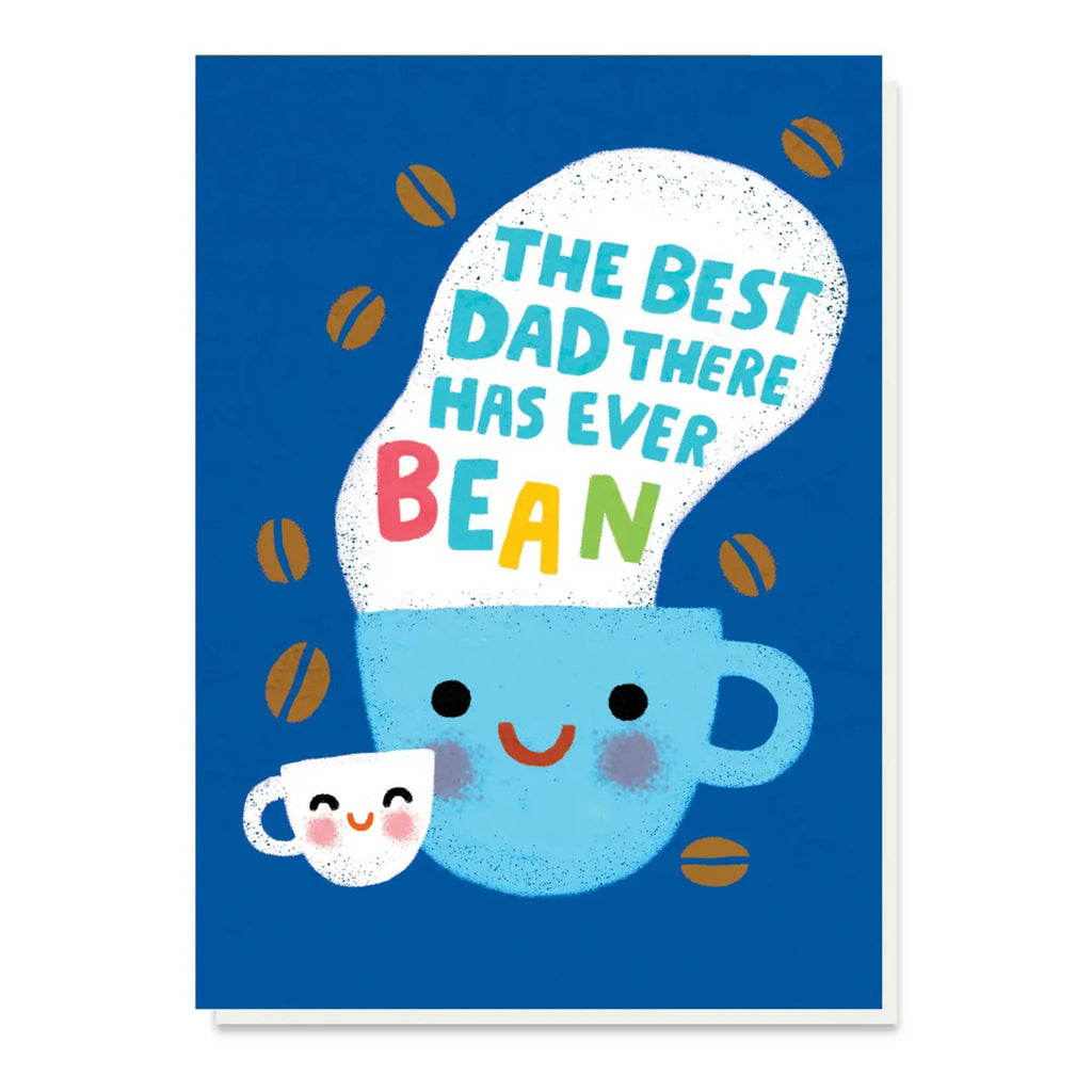 Best Dad Coffee Bean Father's Day Card.