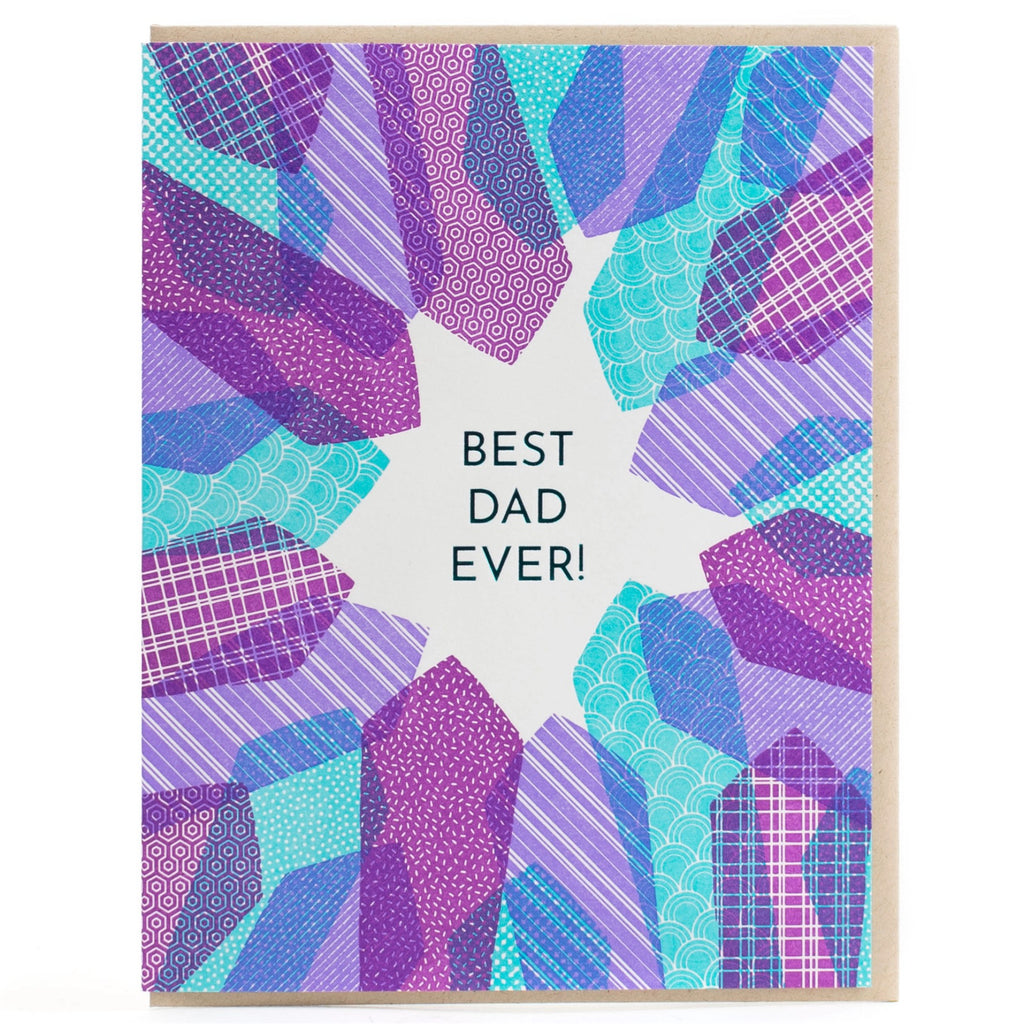 Best Dad Ever Ties Card.