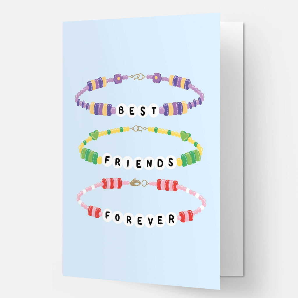 Best Friends Bracelets Card.