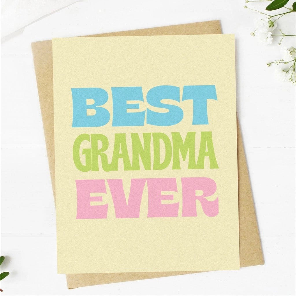 Best Grandma Ever Card.