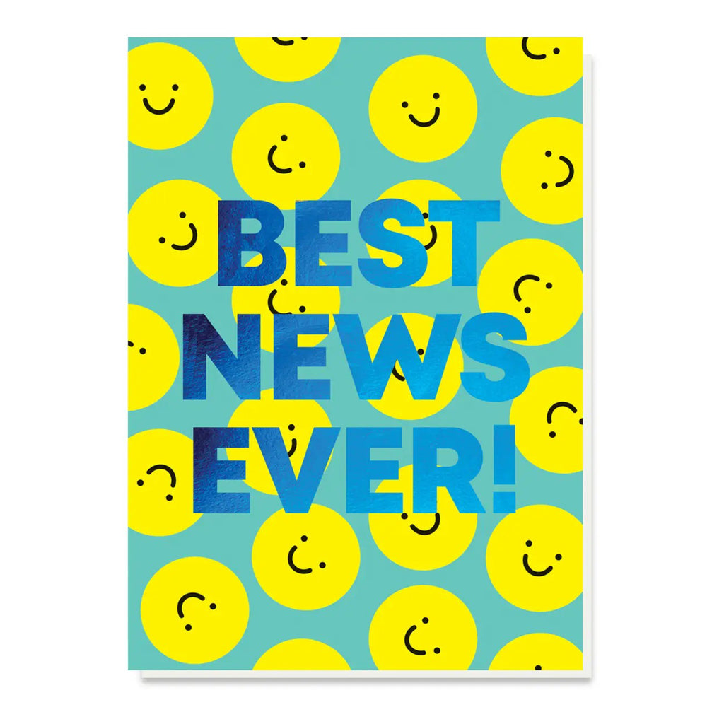 Best News Ever Smiley Face Card.