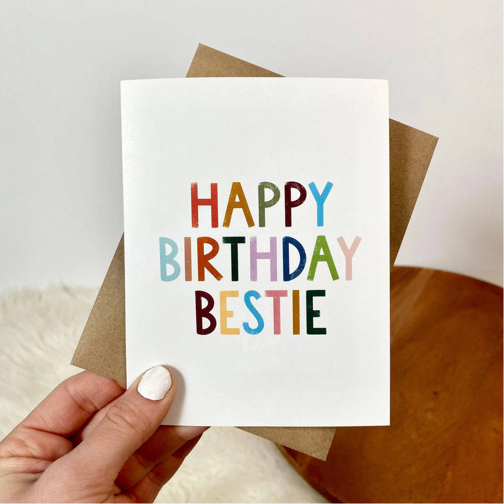 Bestie Birthday Card.