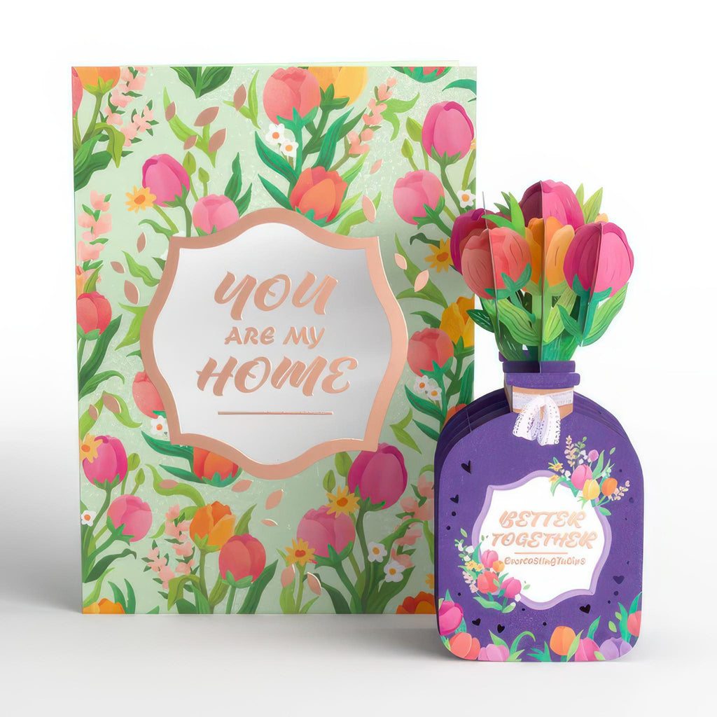 Better Together Card With Mini Bouquet.