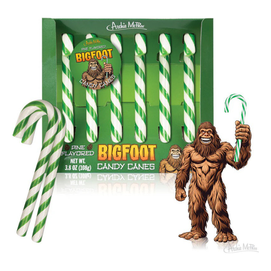 Bigfoot Candy Canes.