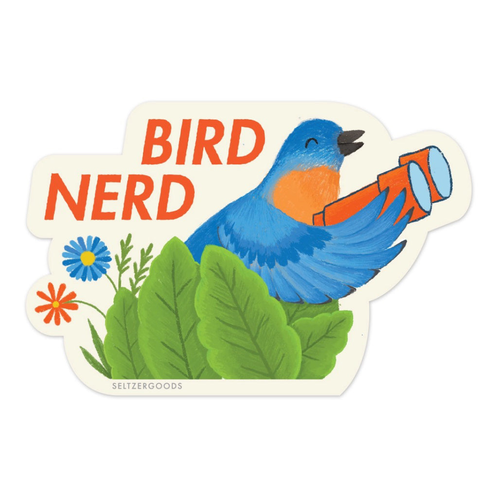 Bird Nerd Sticker.