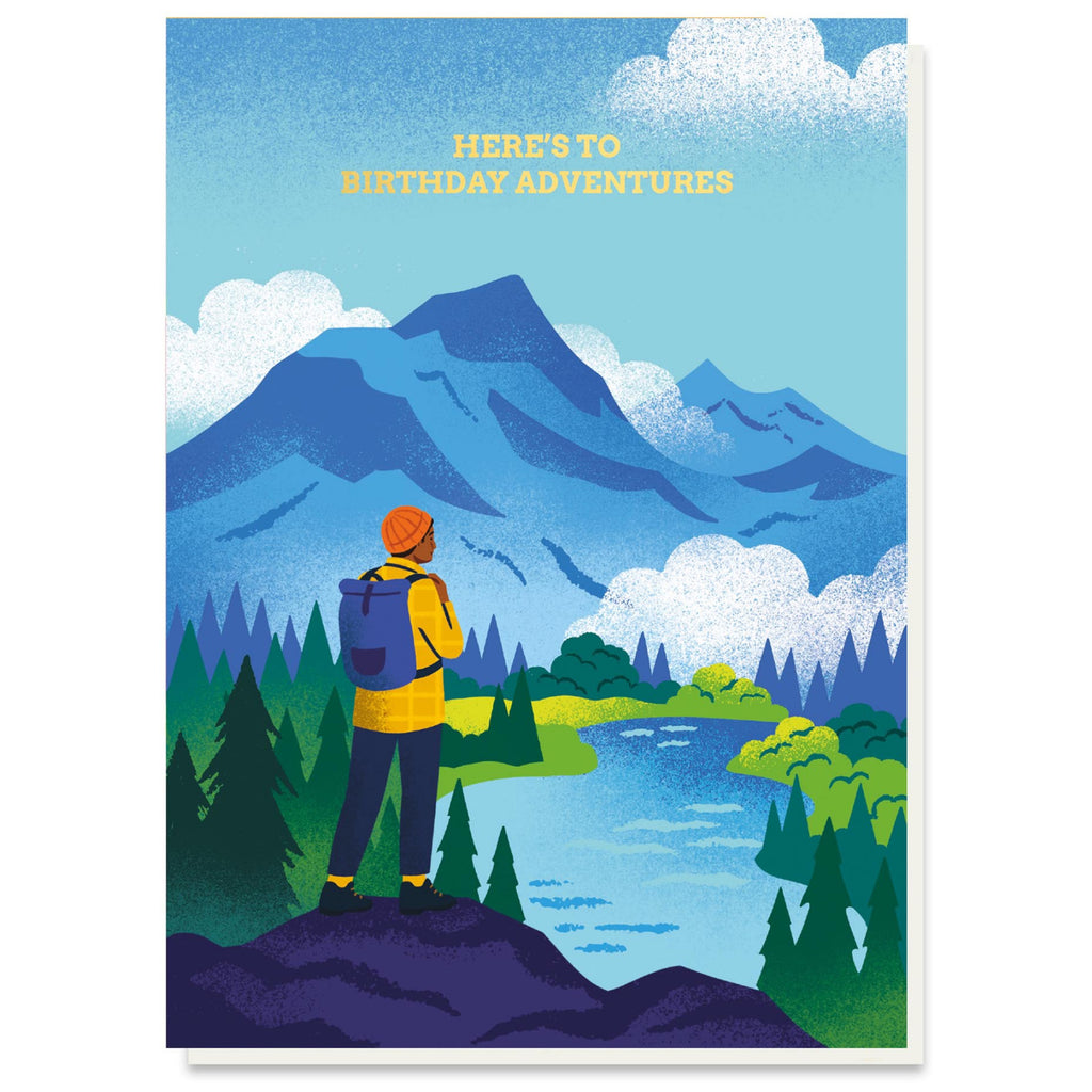 Birthday Adventures Backpacker Card.