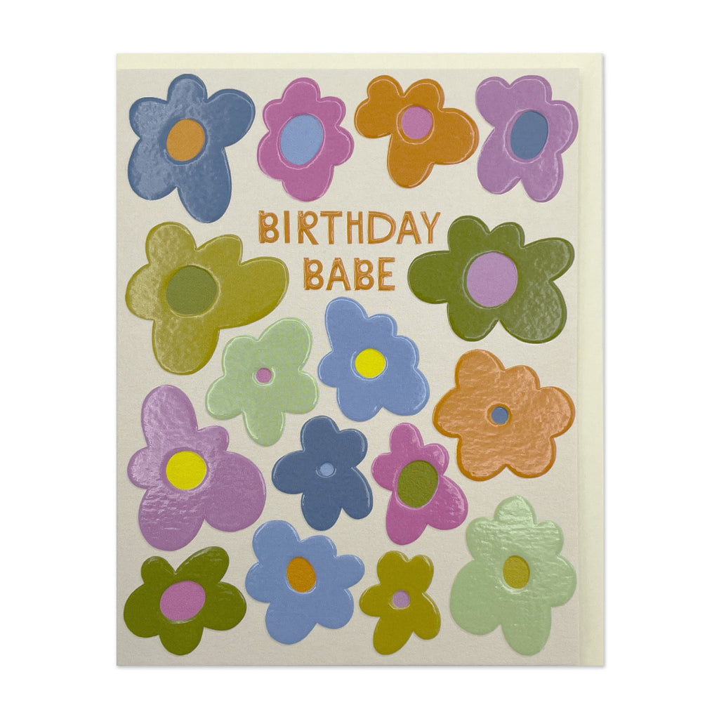Birthday Babe Floral Mini Card.