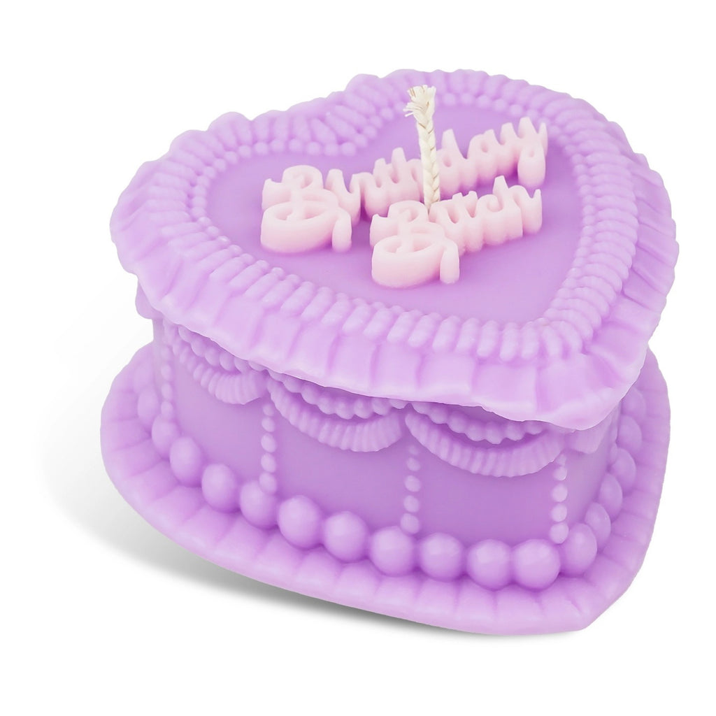 Birthday Bitch Heart Candle.