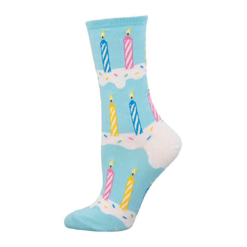 Birthday Candles Socks Blue.