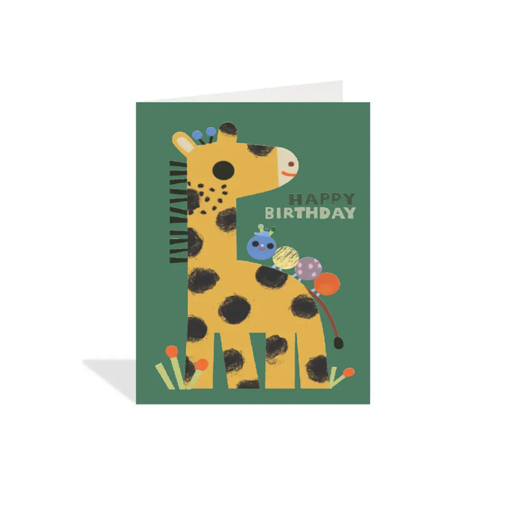 Birthday Giraffe Enclosure Card.