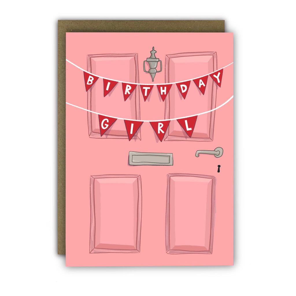 Birthday Girl Door Bunting Card.