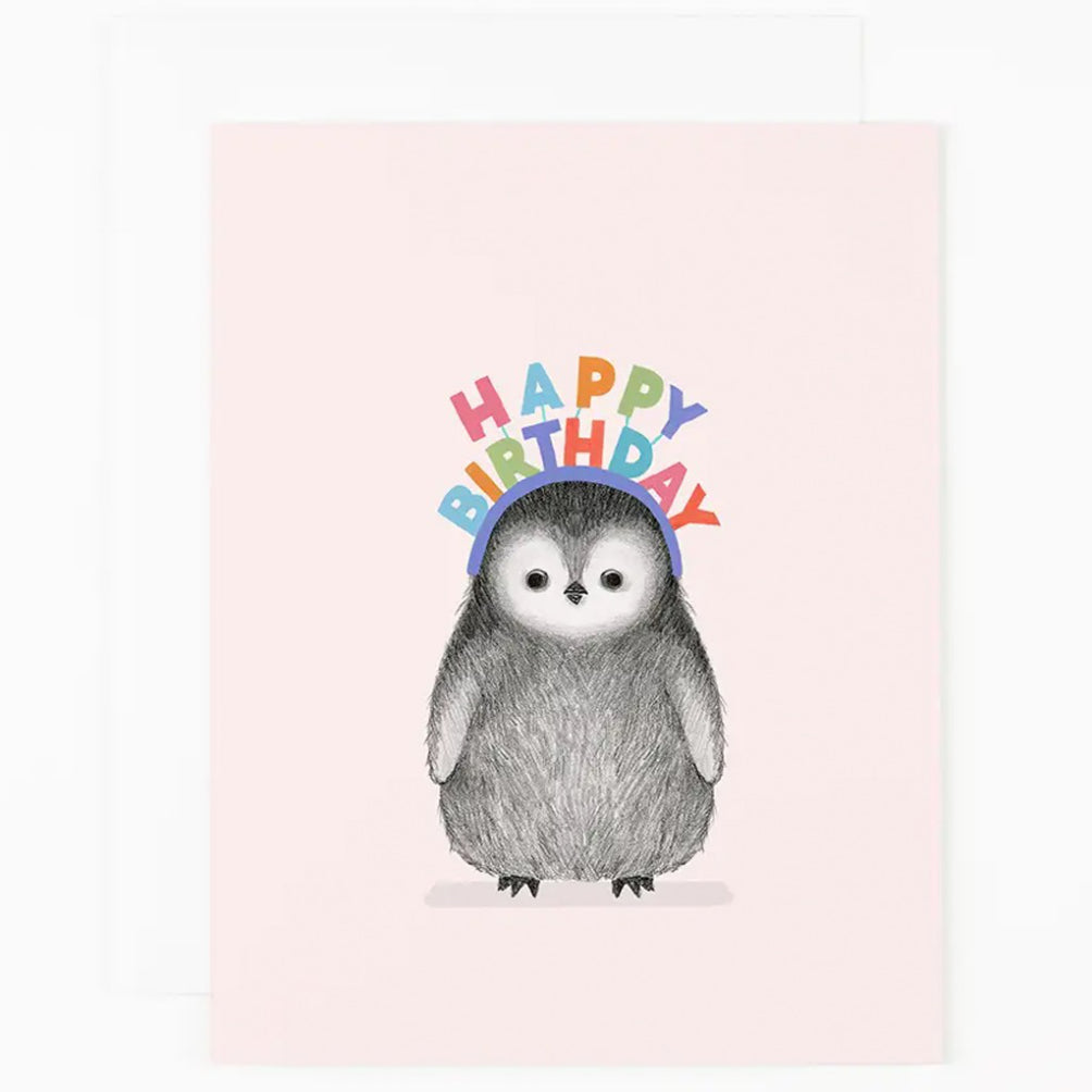 Birthday Penguin Card.