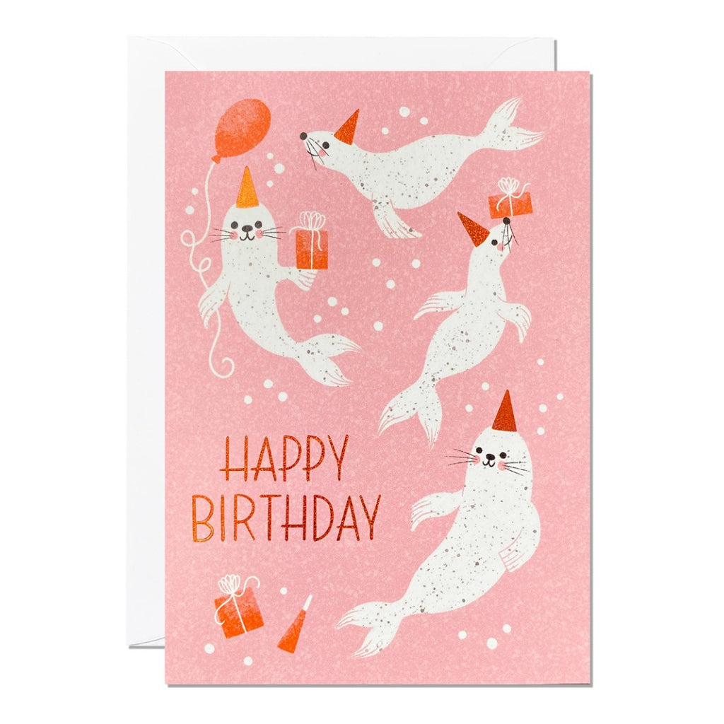 Birthday Seals Birthday Card.