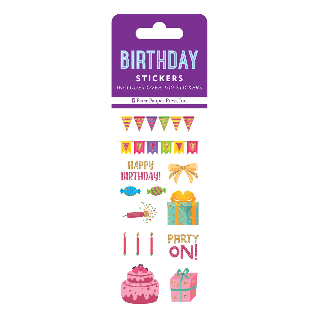 Birthday Sticker Set packaging.