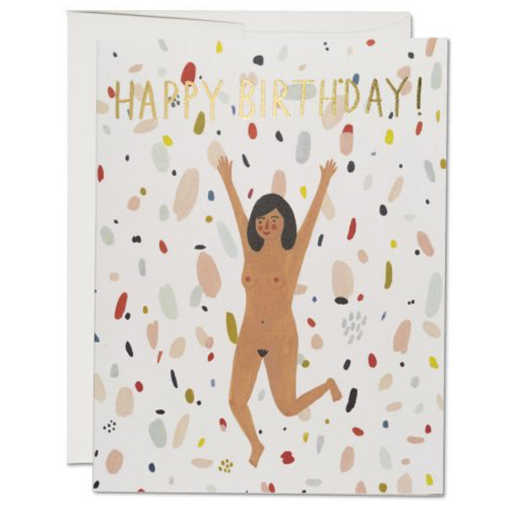 Birthday Suit Happy Birthday Card.