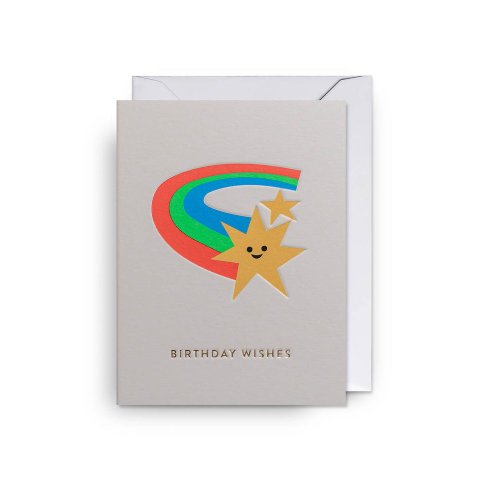 Birthday Wishes Star Mini Card.