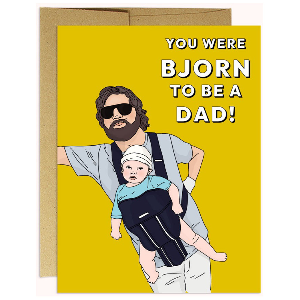 Bjorn To Be a Dad Father's Day Card.