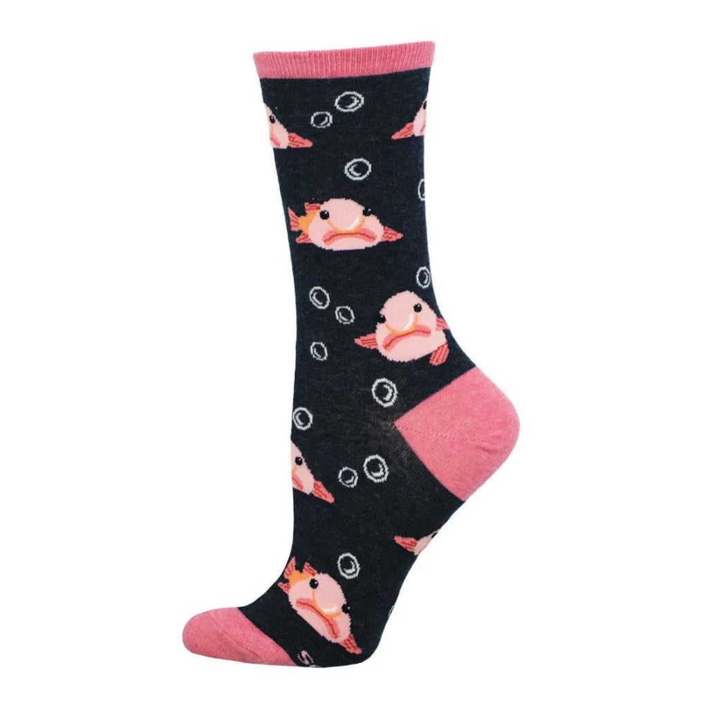 Blobfish Socks Charcoal Heather.