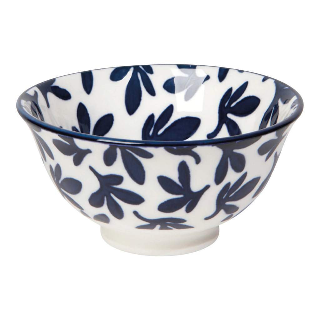Blue Floral Stamped Bowl 3.5 Inch.