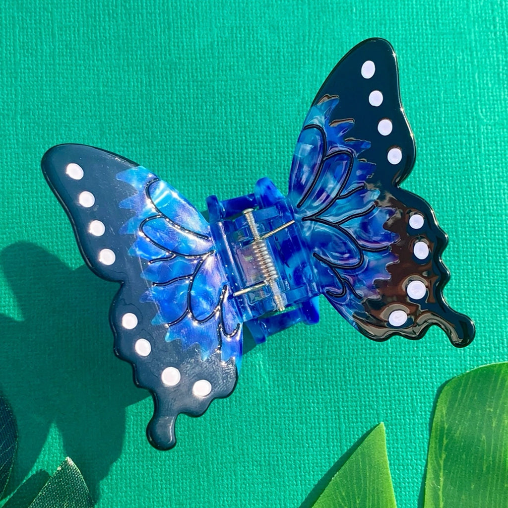 Blue Morpho Hair Claw.